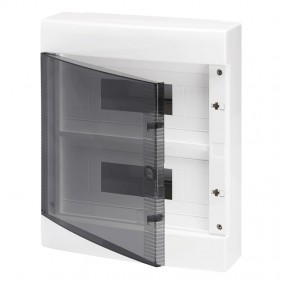 Gewiss 24 módulos (12X2) cristal ahumado IP40...