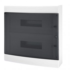 Gewiss 36 módulos (18X2) cristal ahumado IP40...