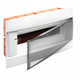 Cuadro de distribución empotrado de 12 módulos...