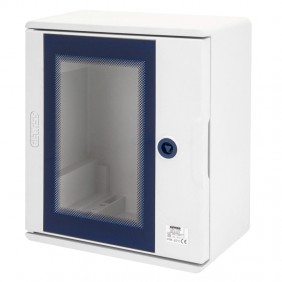 Centralita mural Gewiss con puerta transparente...