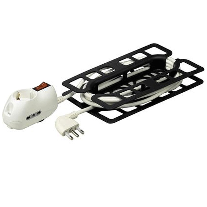 Bticino S3614d Adaptör B4, 2 Priz 10/16 A Ve 2 Priz P30, Fiş 16 A, Beyaz