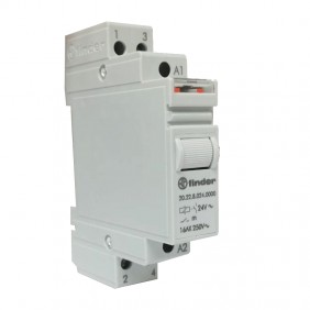 Finder two-pole 24V DIN connection impulse...