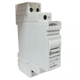Finder two-pole DIN socket impulse relay 12V...
