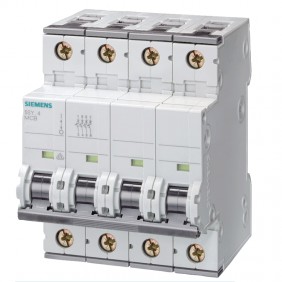 Circuit breaker Siemens 4P 63A 10kA Type C 4...