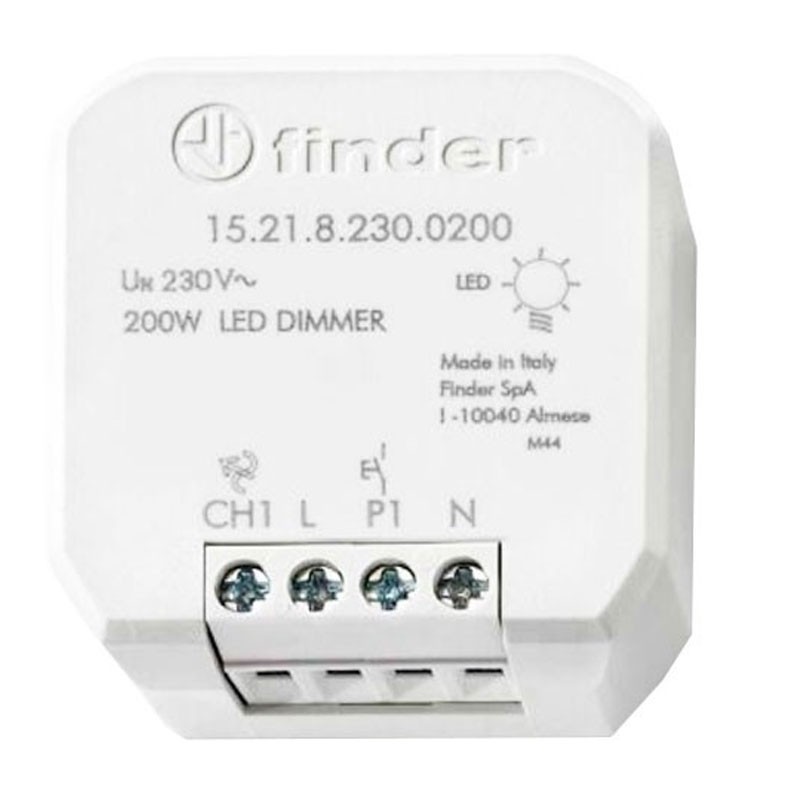 Gradateur électronique encastré Finder pour LED 200W 152182300200