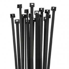 ETELEC black fixing clamps 135X2,5 mm 100pcs....