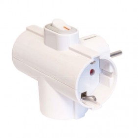 Fanton triple adapter schuko plug + 3 schuko...