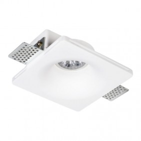 Square plaster spotlight Century Jessy recessed...