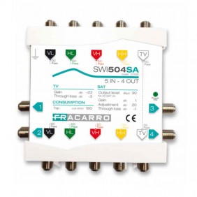 Multiswitch Fracarro 5x4 avec TV passive et SAT...