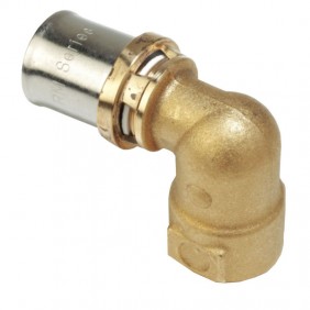 Raccord Giacomini courbé 90°fileté femelle...