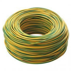 Câble unipolaire 16mmq CPR FS17 jaune vert 1...