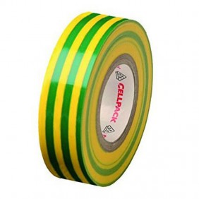 Nastro isolante giallo/verde Cellpack in PVC...