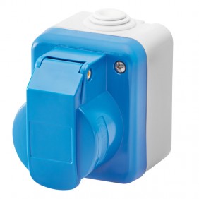 Gewiss Industrie-Wandsteckdose 2P+E 16A IP44...