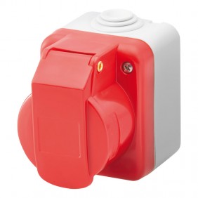 Gewiss industrial wall socket 3P+E 16A IP44...