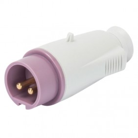 Gewiss mobile plug 2P 16A IP44 purple 24V GW60064