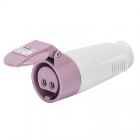 Prise mobile Gewiss 2P 16A IP44 violet 24V GW62064
