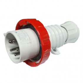 Prise mobile Gewiss 3P+T+N 32A IP67 rouge 380V...