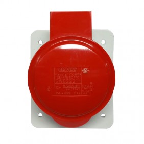 Gewiss flush-mounted socket 3P+N+E 32A IP44 red...