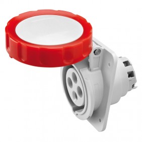 Gewiss 3P+E IP67 red recessed fixed socket 380V...