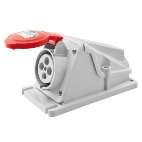 Prise fixe murale Gewiss 3P+T 16A IP44 380V...