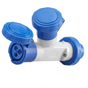 Moltiplicatore Gewiss doppio 2P+T 16A 2 prese...