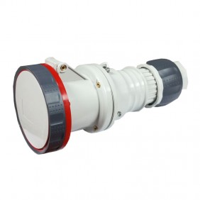 prise mobile Gewiss 3P+T 63A IP67 rouge 380V...