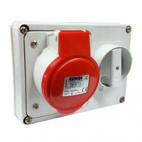 Toma de corriente con enclavamiento Gewiss 3P+E...