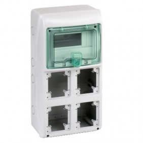 Tableau Schneider industriel 8 modules pour 4...