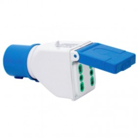 Adattatore Fanton industriale con 2 prese...