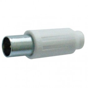 Melchioni koaxialer TV-Stecker 9,5 mm weiß...
