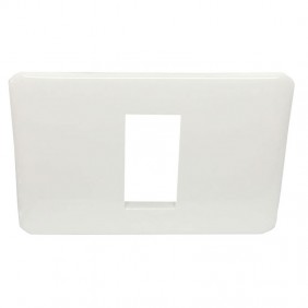 Placa Legrand Serie Cross 1 plaza blanca 680541