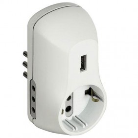 Adaptateur B3 2 prises 10A 1 prise allemande 1...