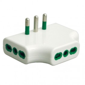 Adaptateur triple plat Fanton fiche 16A et 3...