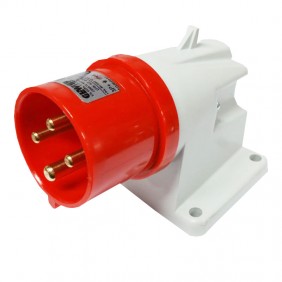 Prise murale fixe Gewiss 3P+T 16A IP44 rouge...