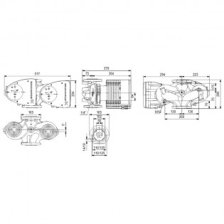 Circulateur Grundfos MAGNA1 D 50-120 F 2 Pouces - Occasion Bon état éco A