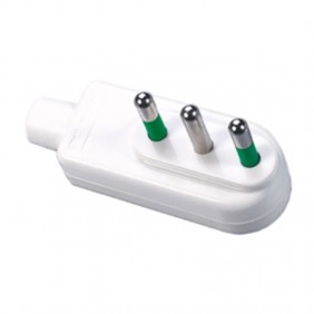 Enchufe cuadrado italiano Fanton 2X16A+E blanco...