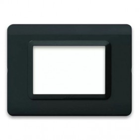 Placa Ave S44 3 Módulos Gris Tekla 44PY03GTK