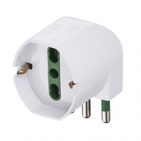 Vimar staggered adapter S17 + plug 2P+E 90°...