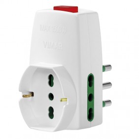 Vimar triple adapter 16A plug and 2 sockets...