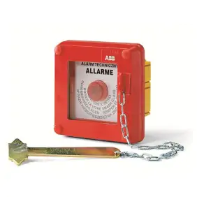 Abb Red firefighting emergency panel with IP55...