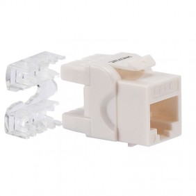 Prise verticale Fanton RJ45 CAT.6 UTP blanc 23710