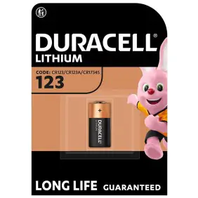 Pile lithium Duracell DL123A 3V pour appareils...