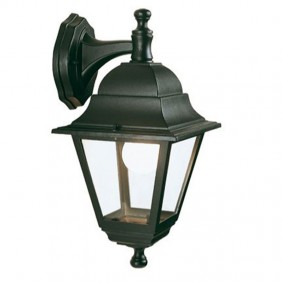 Sovil downward-facing wall light black 1XE27...