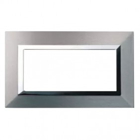 Placa de Ave Zama Sistema 44 metal 4 módulos...