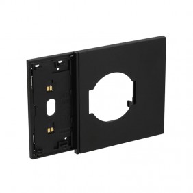 Marco electrificado con placa de toma de...