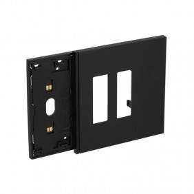 Marco electrificado con tapa de doble enchufe...