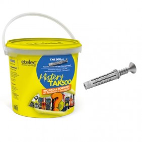 Etelec Nylon-Stecker-Kit mit Schrauben 500pcs +...