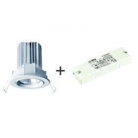 Side LED 10W 3000K 40° recessed spotlight with...