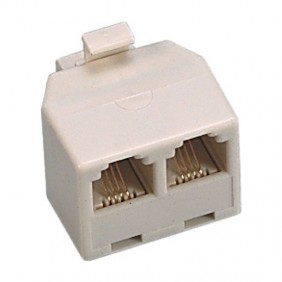 Adaptador telefónico Fanton de 1 enchufe a 2...