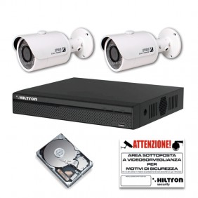 Kit Videosorveglianza Hiltron IP 4MP con NVR 4...